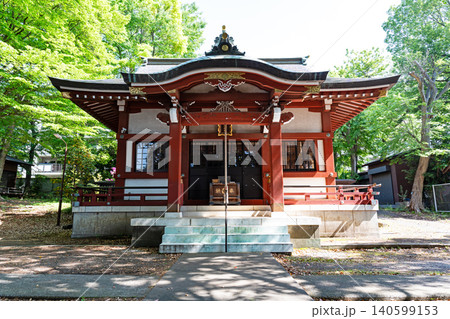 柴崎稲荷神社　立派な建物　東京都調布市柴崎 140599153