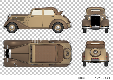 car isolated on transparent background, 3d illustration, cg render car isolated on transparent background, 3d illustration, cg render 140599334