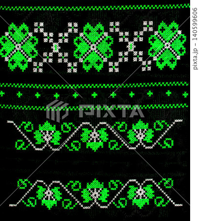 Handmade embroidery, folk arts and crafts Handmade embroidery, folk arts and crafts 140599606
