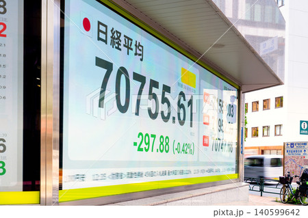 日経平均株価、史上初の7万円台突破・June 2026 日経平均株価、史上初の7万円台突破・June 2026 140599642