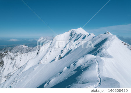 冬の伯耆大山 冬の伯耆大山 140600430