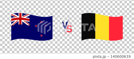 New Zealand Versus Belgium Flags Concept Illustration With VS Symbol for International Sports Match or Comparison New Zealand Versus Belgium Flags Concept Illustration With VS Symbol for International Sports Match or Comparison 140600639