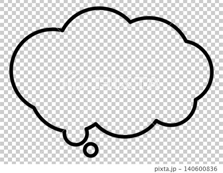 A black speech bubble representing worries and stress. A black speech bubble representing worries and stress. 140600836