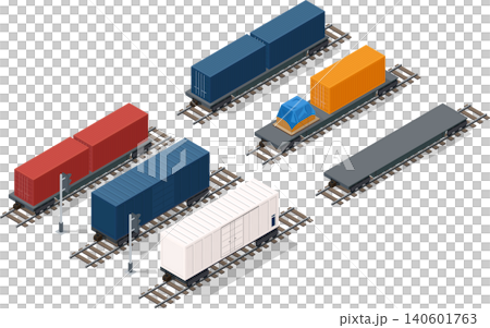 Container shipping car for freight train Container shipping car for freight train 140601763