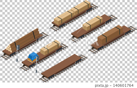 Forestry flatbed shipping car for freight train Forestry flatbed shipping car for freight train 140601764