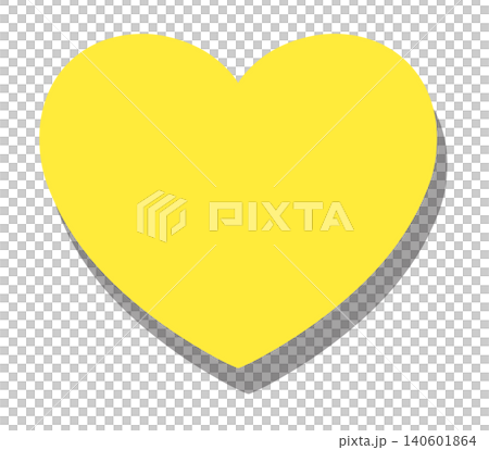 A yellow heart with a shadow in the bottom right corner, which can be used as a background or icon base. A yellow heart with a shadow in the bottom right corner, which can be used as a background or icon base. 140601864