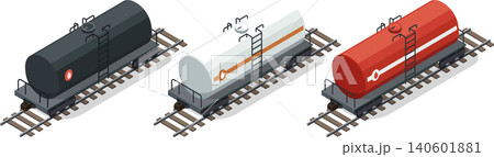 Oil tanker freight train carriage set Oil tanker freight train carriage set 140601881