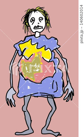 Abstract Figure with Exposed Inner Chest Symbolizing Vulnerability and Emotional Depth 140602014