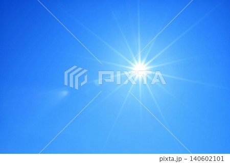 青空と太陽 直射日光 フリースペースイメージ( fix撮影 ) 青空と太陽 直射日光 フリースペースイメージ( fix撮影 ) 140602101