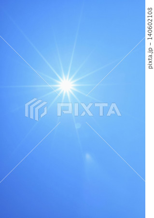 青空と太陽 直射日光 フリースペースイメージ( fix撮影 ) 青空と太陽 直射日光 フリースペースイメージ( fix撮影 ) 140602108