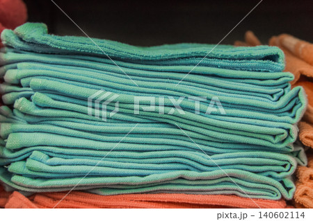 Blue aqua aquamarine color clean towels soft hygiene home bathroom background cloth Blue aqua aquamarine color clean towels soft hygiene home bathroom background cloth 140602114