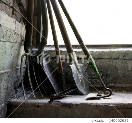 Old tools in the barn Old tools in the barn 140602621