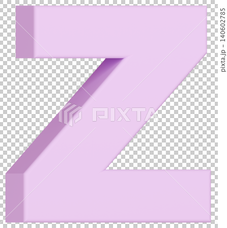 3D材質_字母_Z_紫色 3D材質_字母_Z_紫色 140602785