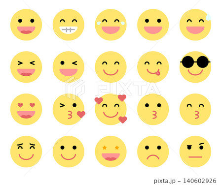 Emoji Icon Set - Flat Color Emoji Icon Set - Flat Color 140602926