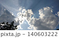 Sky with cloude and sun, summer day background  140603222