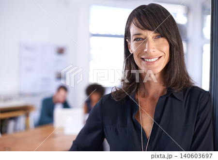 Portrait, smile and business with woman, architecture and smile with startup and entrepreneur. Face, person and employee in a modern office and professional with confidence and proud with happiness Portrait, smile and business with woman, architecture and smile with startup and entrepreneur. Face, person and employee in a modern office and professional with confidence and proud with happiness 140603697
