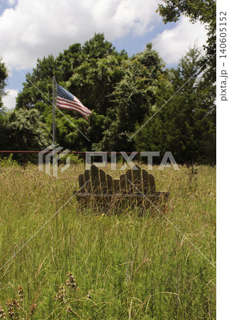 Overgrown Grass at Historic Foster Cemetery in Fosterville TX 140605152