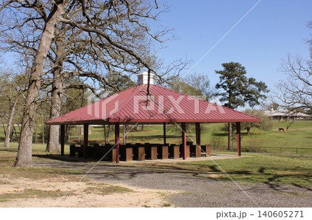 Pavilion For Church and Funeral Service Near Griffin Cemetery in Rural East TX 140605271
