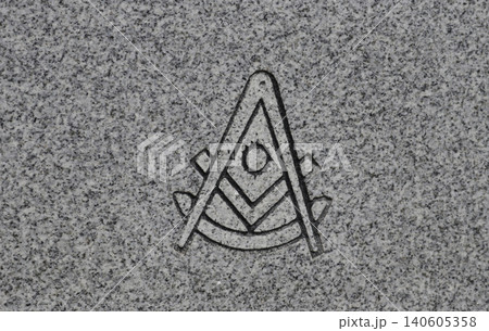 Historic Headstone With Mason Symbol in Rural East TX Cemetery Historic Headstone With Mason Symbol in Rural East TX Cemetery 140605358