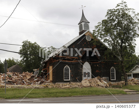 Demolition of Church of Christ on Duval St Located in Troup, TX 140605377