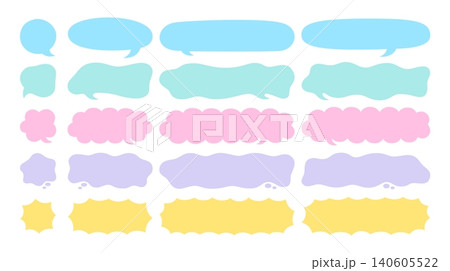 Big vector collection of empty text bubbles and thought bubbles for chats and messages in various sizes and colours. Futuristic abstract geometric shapes, clouds and bubbles with a variety of borders. Big vector collection of empty text bubbles and thought bubbles for chats and messages in various sizes and colours. Futuristic abstract geometric shapes, clouds and bubbles with a variety of borders. 140605522