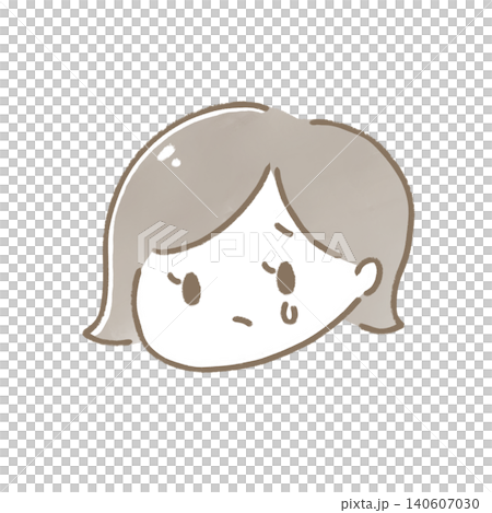 Illustration of a woman crying Illustration of a woman crying 140607030