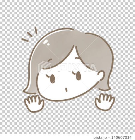 Illustration of a surprised woman Illustration of a surprised woman 140607034