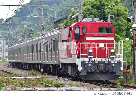 横須賀線 北鎌倉-大船 JR貨物 DD200-1+東急 3000系 3010編成 甲種 横須賀線 北鎌倉-大船 JR貨物 DD200-1+東急 3000系 3010編成 甲種 140607445