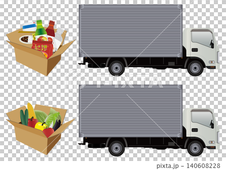 Truck and luggage 140608228