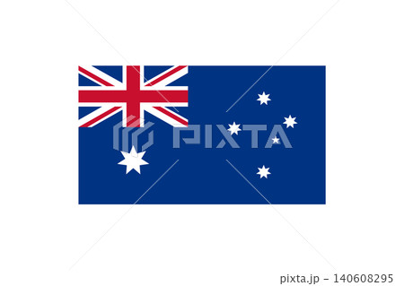Australian Flag With Union Jack, Commonwealth Star And Southern Cross On Blue Field Representing Australia 140608295