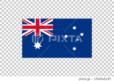 Australian Flag With Union Jack, Commonwealth Star And Southern Cross On Blue Field Representing Australia 140608295