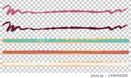 A set of hand-drawn decorative lines and dividing lines. A set of hand-drawn decorative lines and dividing lines. 140608806