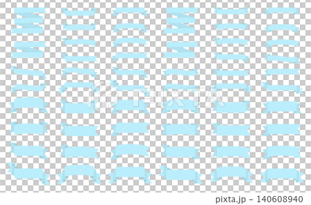 Ribbon frame set. Decoration, ornament, heading Ribbon frame set. Decoration, ornament, heading 140608940