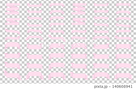 Ribbon frame set. Decoration, ornament, heading Ribbon frame set. Decoration, ornament, heading 140608941