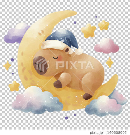 Cozy pillows and blanket with star patterns, watercolor style. Bedtime, sleep, and sweet dreams concept. Cozy pillows and blanket with star patterns, watercolor style. Bedtime, sleep, and sweet dreams concept. 140608995