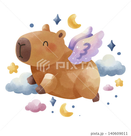 Cozy pillows and blanket with star patterns, watercolor style. Bedtime, sleep, and sweet dreams concept. Cozy pillows and blanket with star patterns, watercolor style. Bedtime, sleep, and sweet dreams concept. 140609011