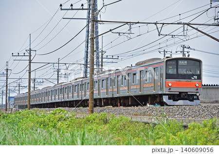 武蔵野線 東川口-南越谷 JR東日本 205系 M22編成(幕張) 武蔵野線 東川口-南越谷 JR東日本 205系 M22編成(幕張) 140609056