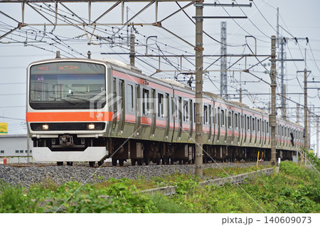 武蔵野線 南越谷-東川口 JR東日本 E231系0番台 MU4編成(幕張) 武蔵野線 南越谷-東川口 JR東日本 E231系0番台 MU4編成(幕張) 140609073
