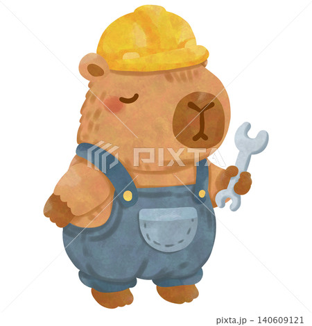 Kawaii Watercolor Capybara Labour Day Clipart Bundle Cute Working Capybara Commercial Use Kawaii Watercolor Capybara Labour Day Clipart Bundle Cute Working Capybara Commercial Use 140609121