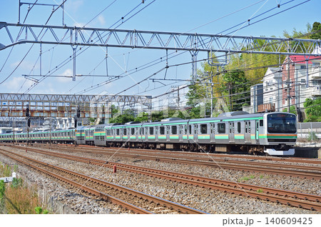 東海道本線 戸塚-大船 JR東日本 E217系 Y-22編成(鎌倉) 東海道本線 戸塚-大船 JR東日本 E217系 Y-22編成(鎌倉) 140609425