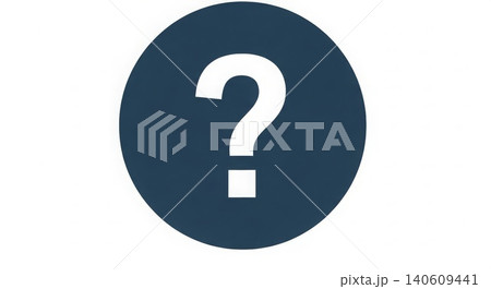 Question Mark Icon Dark Blue Circle Symbol for FAQ Help Support and Unknown Concept on White Background Question Mark Icon Dark Blue Circle Symbol for FAQ Help Support and Unknown Concept on White Background 140609441