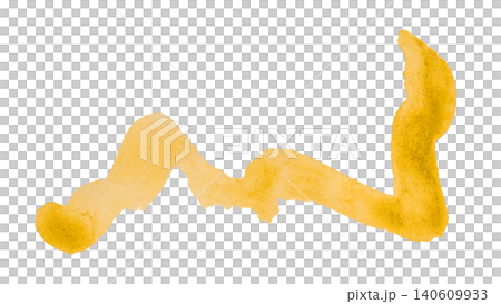yellow brush isolated on transparent background yellow watercolor yellow brush isolated on transparent background yellow watercolor 140609933