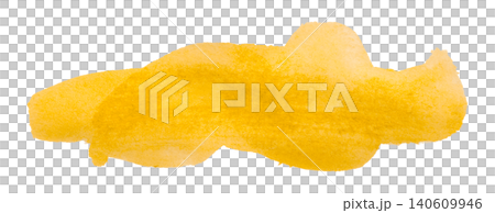 yellow brush isolated on transparent background yellow watercolor yellow brush isolated on transparent background yellow watercolor 140609946