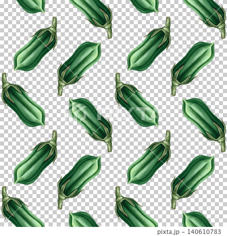 Seamless pattern with green sesame pods. Hand-drawn watercolor illustration. Perfect for kitchen decor, textiles, wallpaper, product labels, wrapping paper, menus, and more. Seamless pattern with green sesame pods. Hand-drawn watercolor illustration. Perfect for kitchen decor, textiles, wallpaper, product labels, wrapping paper, menus, and more. 140610783