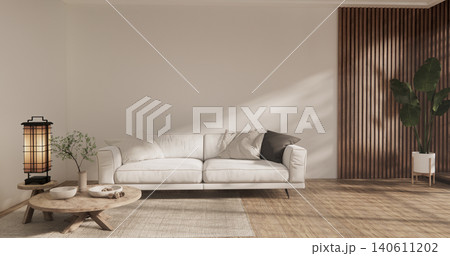Muji style, Empty wooden room,Cleaning japandi room interior, 3D rendering Muji style, Empty wooden room,Cleaning japandi room interior, 3D rendering 140611202