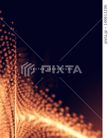 Dotted orange glowing overlapping blur on dark background. Dotted orange glowing overlapping blur on dark background. 140611296