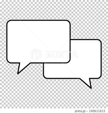 Simple speech bubble icon (square) 010 Simple speech bubble icon (square) 010 140611615