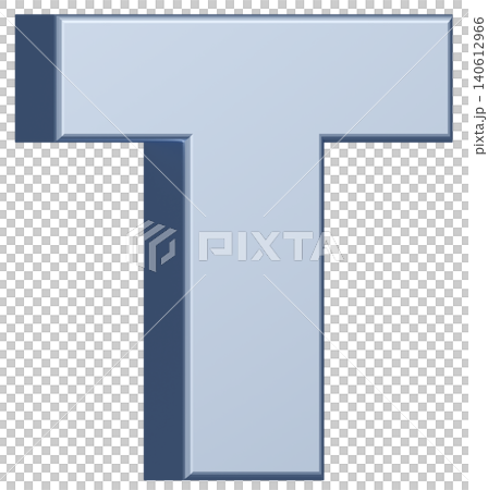 3D材質_字母_T_銀色 3D材質_字母_T_銀色 140612966