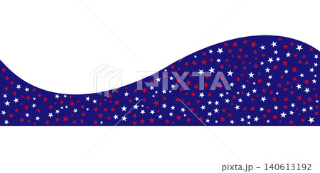 American Patriotic Stars Wave Banner With Red White and Blue Confetti Pattern American Patriotic Stars Wave Banner With Red White and Blue Confetti Pattern 140613192