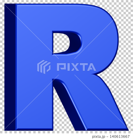 3D Material_Alphabet_R_Blue 3D Material_Alphabet_R_Blue 140613667